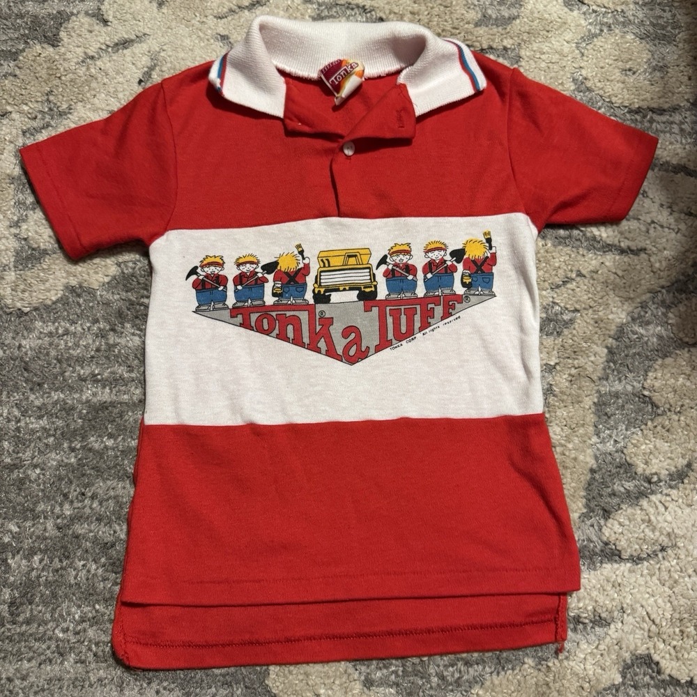 Tonka Trucks Vintage 70s 80s Graphic T Shirt‎ Boys Youth 6 Years